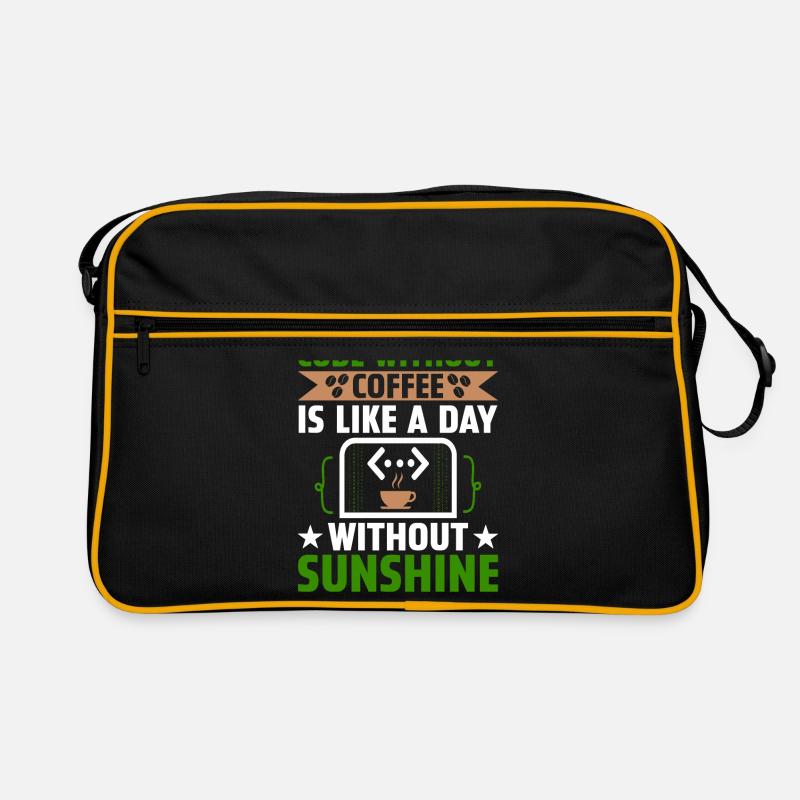 Coffee Coding Programmer Coder Developer Nerd Coff Retro Bag
