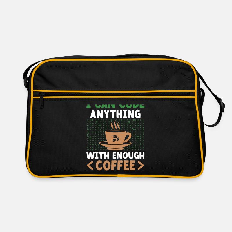Café Codage Programmeur Codeur Développeur Nerd Coff Sac Retro