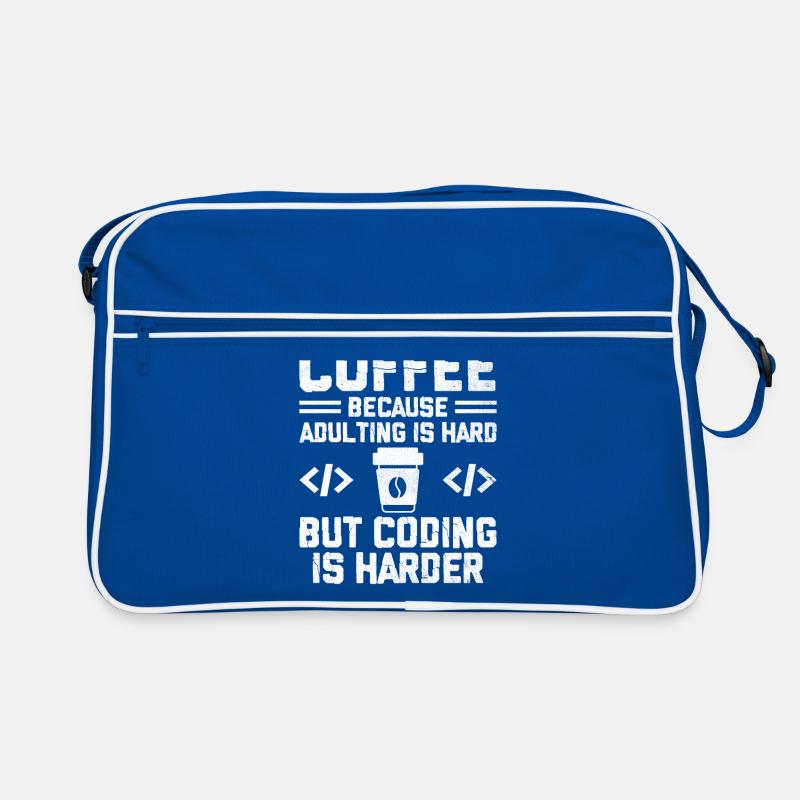 Kaffee-Codierung Programmierer Programmierer Entwickler Nerd Coff Retro Tasche