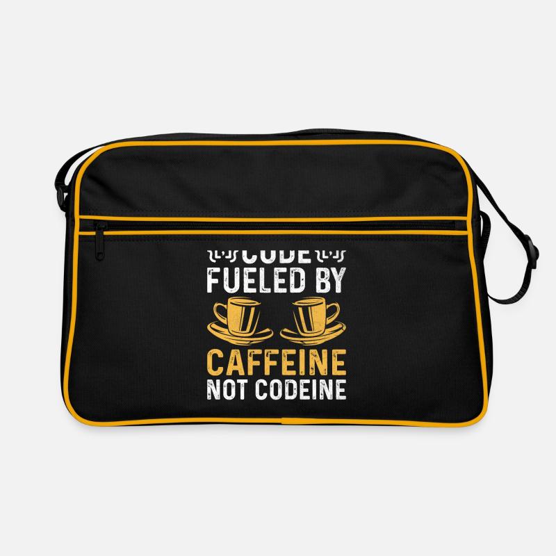 Coffee Coding Programmer Coder Developer Nerd Coff Retro Bag
