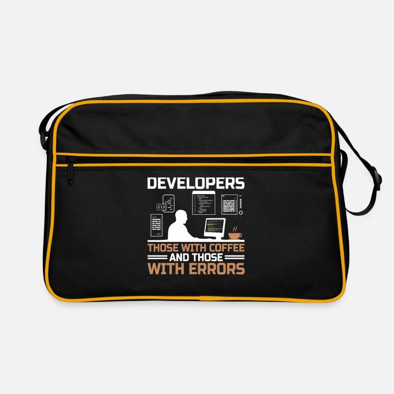 Coffee Coding Programmer Coder Developer Nerd Coff Retro Bag