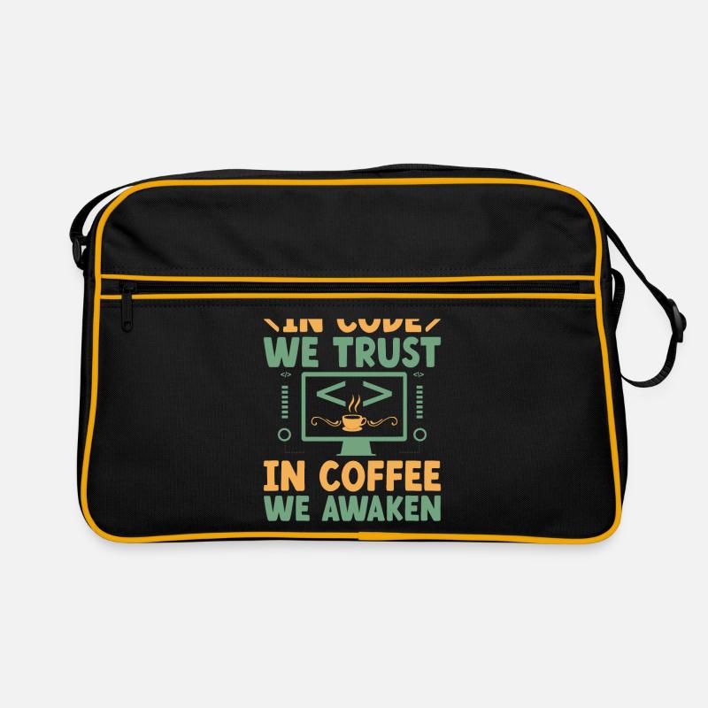 Café Codage Programmeur Codeur Développeur Nerd Coff Sac Retro