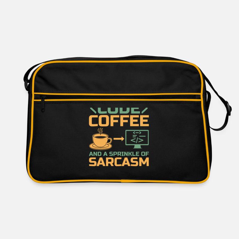 Coffee Coding Programmer Coder Developer Nerd Coff Retro Bag