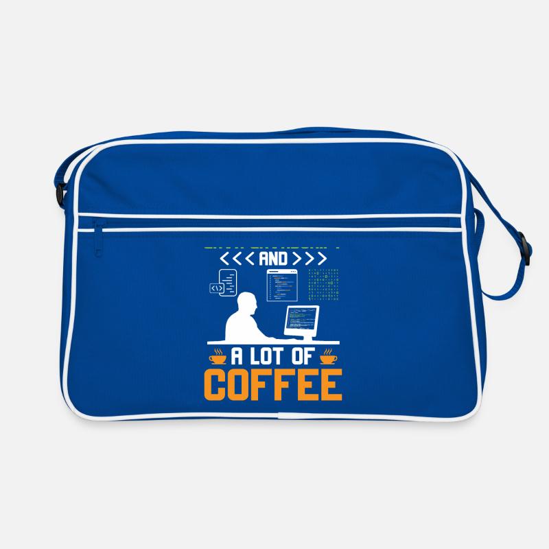 Kaffee-Codierung Programmierer Programmierer Entwickler Nerd Coff Retro Tasche