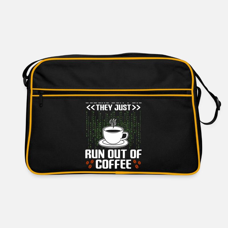 Coffee Coding Programmer Coder Developer Nerd Coff Retro Bag