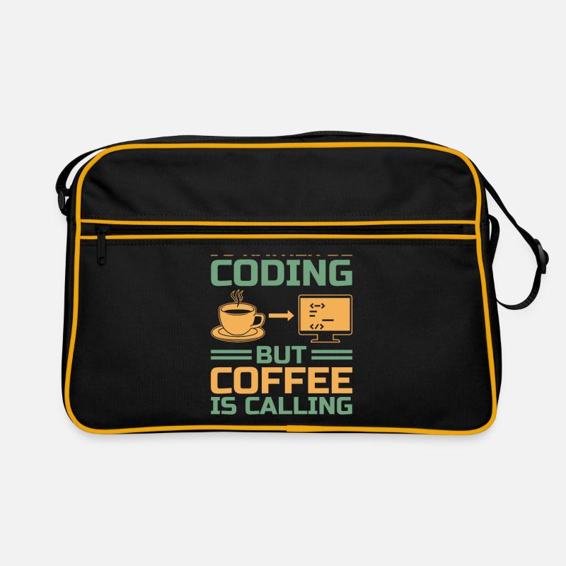 Coffee Coding Programmer Coder Developer Nerd Coff Retro Bag