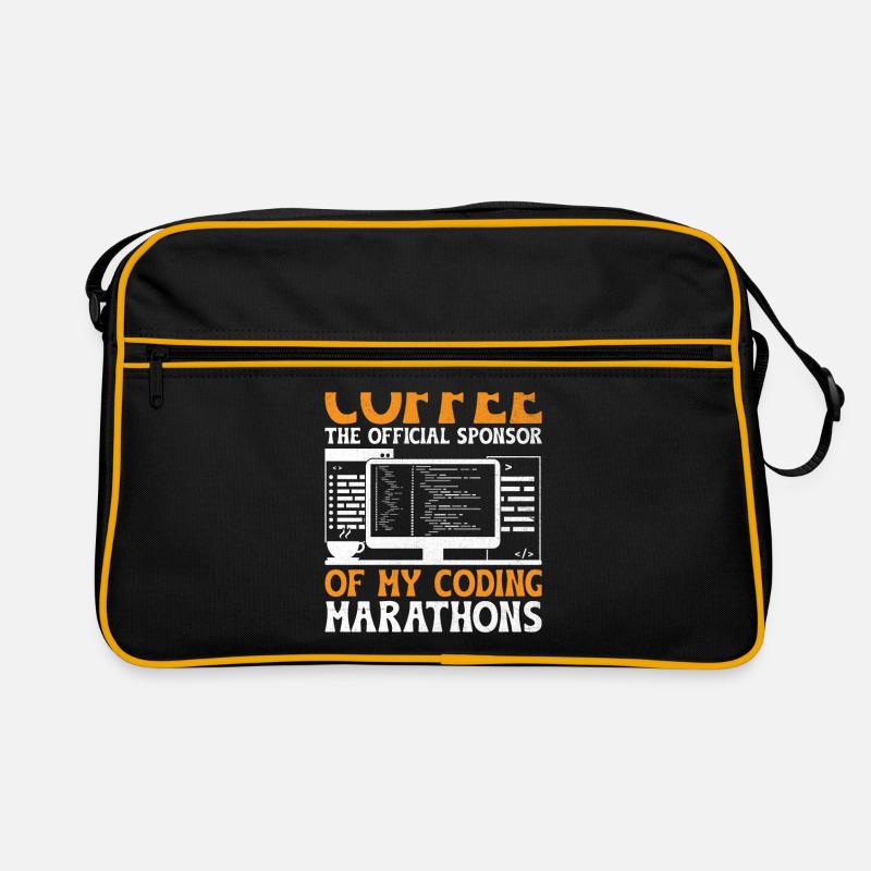 Coffee Coding Programmer Coder Developer Nerd Coff Retro Bag
