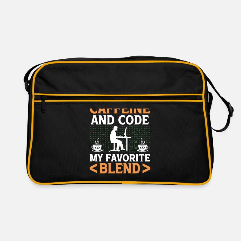 Coffee Coding Programmer Coder Developer Nerd Coff Retro Bag