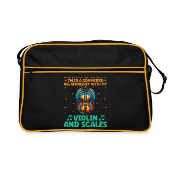 Désolé, je ne peux pas, je suis dans une relation engagée avec - Sac Retro - noir/or - Devant