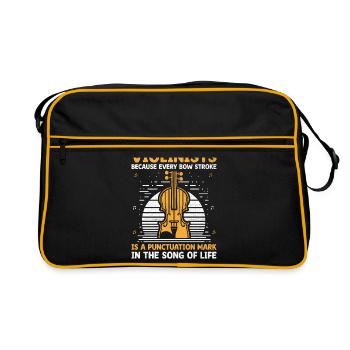 Violonistes Parce que chaque coup d’archet est un punctuati - Sac Retro - noir/or - Devant