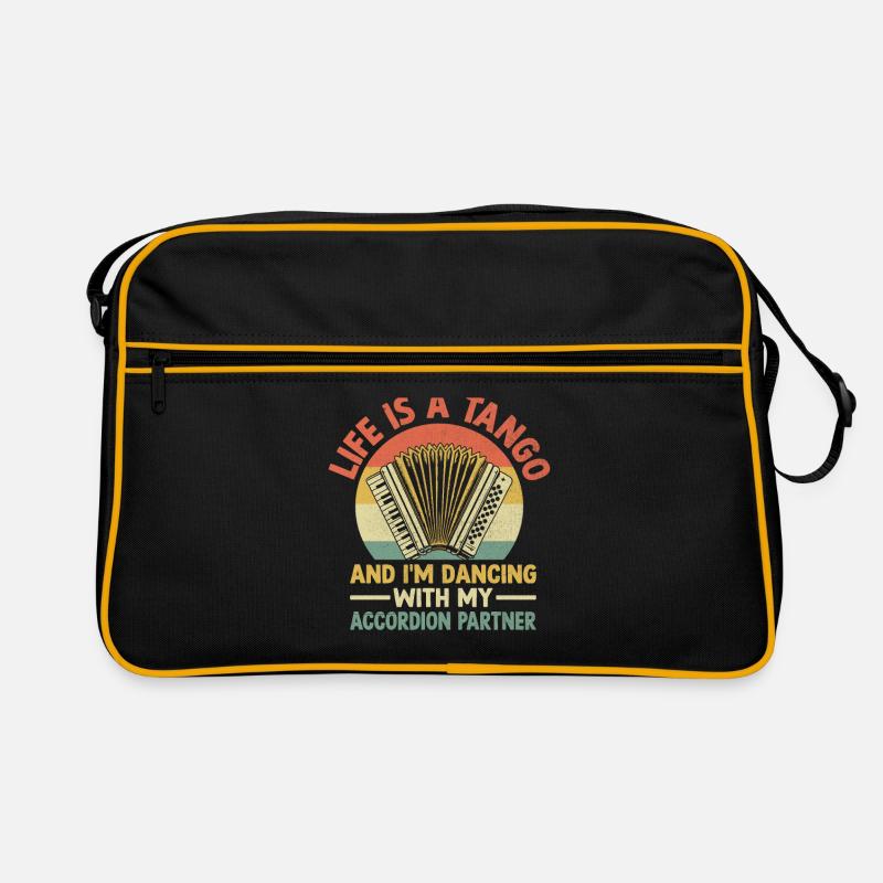 La vie est un tango et je danse avec mon accordéon Sac Retro