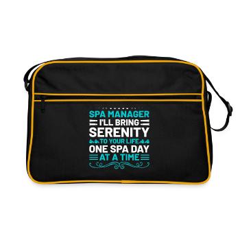 SPA Manager Job Wellness Funny SPA Management Sayi - Retro Bag - black/gold - Front