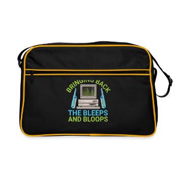 Chiptune Music Lover Groove to the Bleeps and Bloo - Retro Bag - black/gold - Front