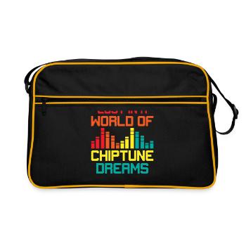 Chiptune Music Lover Groove to the Bleeps and Bloo - Retro Bag - black/gold - Front