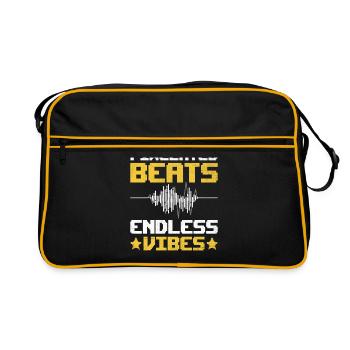 Chiptune Music Lover Groove to the Bleeps and Bloo - Retro Bag - black/gold - Front