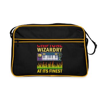 Chiptune Music Lover Groove to the Bleeps and Bloo - Retro Bag - black/gold - Front