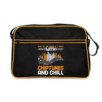 Chiptune Music Lover Groove to the Bleeps and Bloo - Retro Bag - black/gold - Front