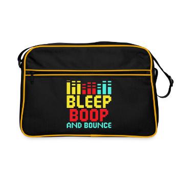 Chiptune Music Lover Groove to the Bleeps and Bloo - Retro Bag - black/gold - Front