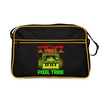 Chiptune Music Lover Groove to the Bleeps and Bloo - Retro Bag - black/gold - Front