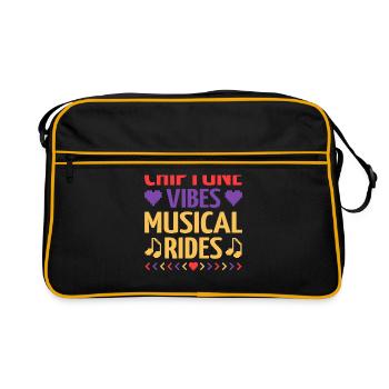 Chiptune Music Lover Groove to the Bleeps and Bloo - Retro Bag - black/gold - Front