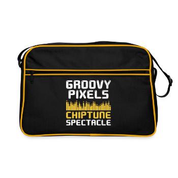 Chiptune Music Lover Groove to the Bleeps and Bloo - Retro Bag - black/gold - Front