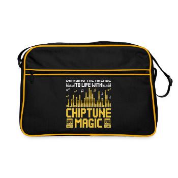Chiptune Music Lover Groove to the Bleeps and Bloo - Retro Bag - black/gold - Front