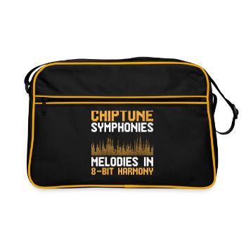 Chiptune Music Lover Groove to the Bleeps and Bloo - Retro Bag - black/gold - Front
