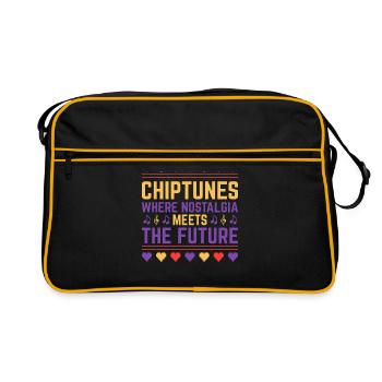 Chiptune Music Lover Groove to the Bleeps and Bloo - Retro Bag - black/gold - Front