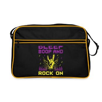 Chiptune Music Lover Groove to the Bleeps and Bloo - Retro Bag - black/gold - Front