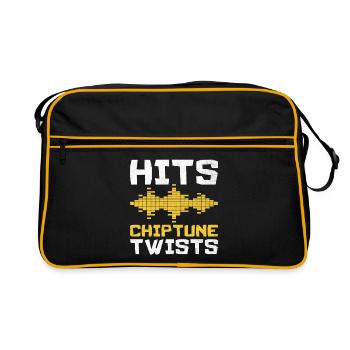 Chiptune Music Lover Groove to the Bleeps and Bloo - Retro Bag - black/gold - Front