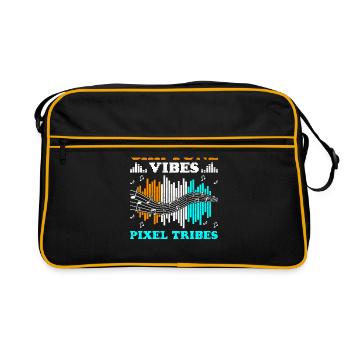Chiptune Music Lover Groove to the Bleeps and Bloo - Retro Bag - black/gold - Front