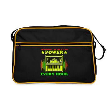 Chiptune Music Lover Groove to the Bleeps and Bloo - Retro Bag - black/gold - Front