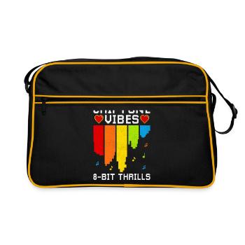 Chiptune Music Lover Groove to the Bleeps and Bloo - Retro Bag - black/gold - Front