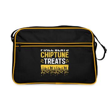 Chiptune Music Lover Groove to the Bleeps and Bloo - Retro Bag - black/gold - Front