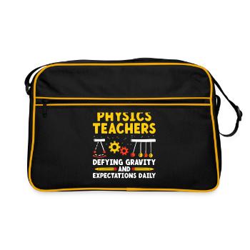 Professeur de sciences Professeur d’école Biologie Chimie P - Sac Retro - noir/or - Devant