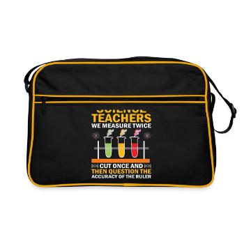 Professeur de sciences Professeur d’école Biologie Chimie P - Sac Retro - noir/or - Devant