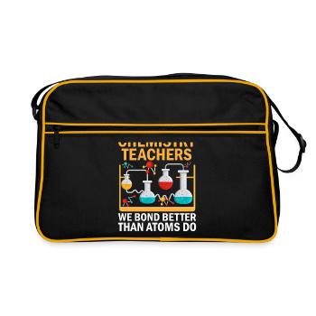 Professeur de sciences Professeur d’école Biologie Chimie P - Sac Retro - noir/or - Devant