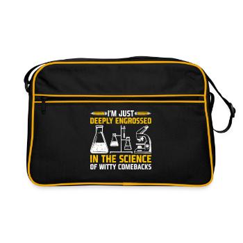 Professeur de sciences Professeur d’école Biologie Chimie P - Sac Retro - noir/or - Devant