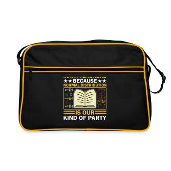 Mathelehrer Schullehrer Lustige Mathelehrer S - Retro Tasche - Schwarz/Gold - Vorne