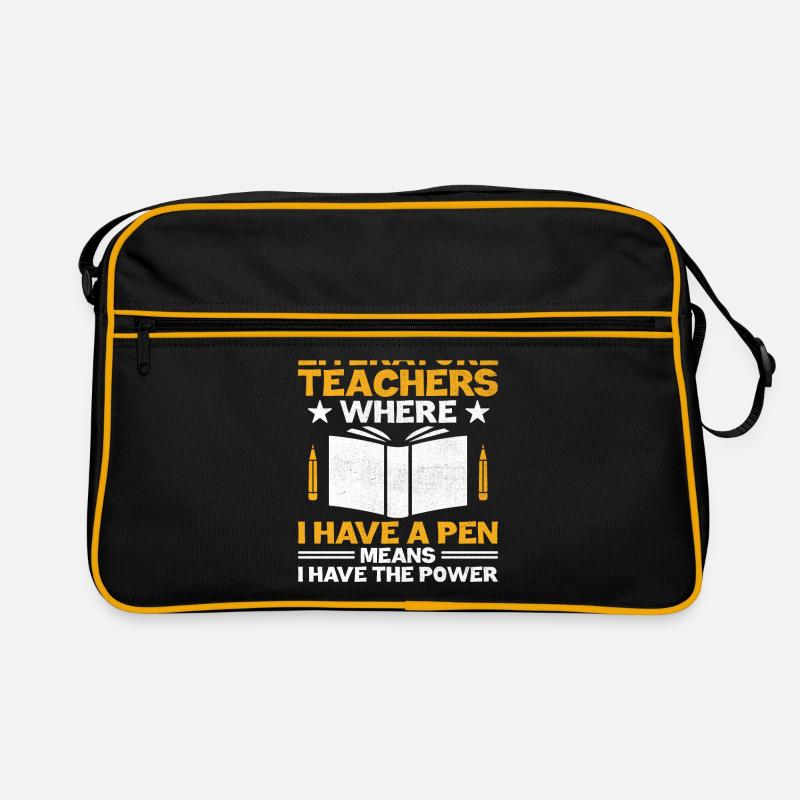 Professeur de littérature Professeur d’école Professeur drôle S Sac Retro