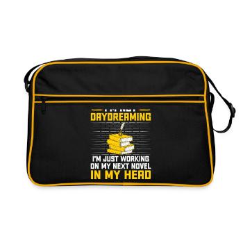Professeur de littérature Professeur d’école Professeur drôle S - Sac Retro - noir/or - Devant