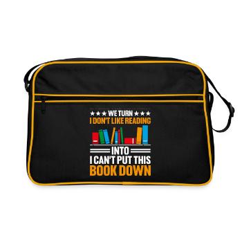 Professeur de littérature Professeur d’école Professeur drôle S - Sac Retro - noir/or - Devant