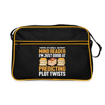Professeur de littérature Professeur d’école Professeur drôle S - Sac Retro - noir/or - Devant