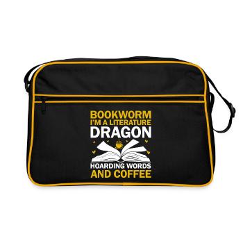 Professeur de littérature Professeur d’école Professeur drôle S - Sac Retro - noir/or - Devant