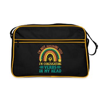 Foreign Language Teacher School Languages Teachers - Retro Bag - black/gold - Front