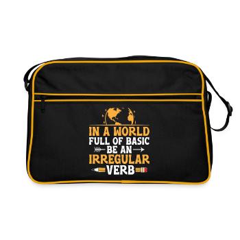 Foreign Language Teacher School Languages Teachers - Retro Bag - black/gold - Front