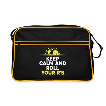 Foreign Language Teacher School Languages Teachers - Retro Bag - black/gold - Front