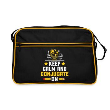 Foreign Language Teacher School Languages Teachers - Retro Bag - black/gold - Front