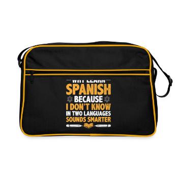 Foreign Language Teacher School Languages Teachers - Retro Bag - black/gold - Front