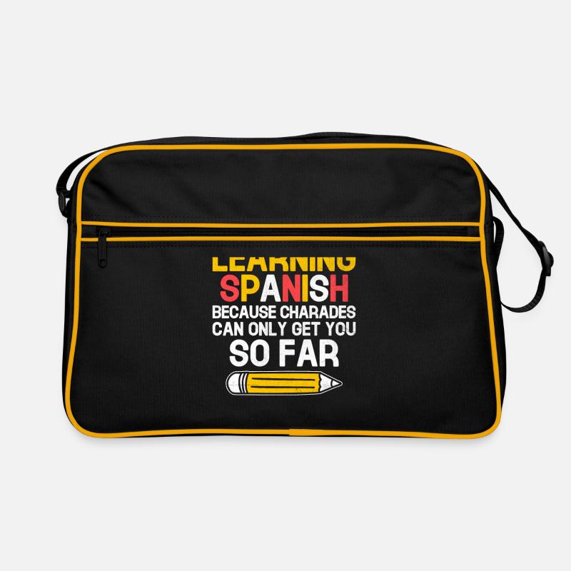 Professeur de langues étrangères École Professeurs de langues Sac Retro